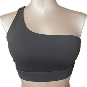 SHEIN Gray One-Shoulder Sports Bra-New Never Worn